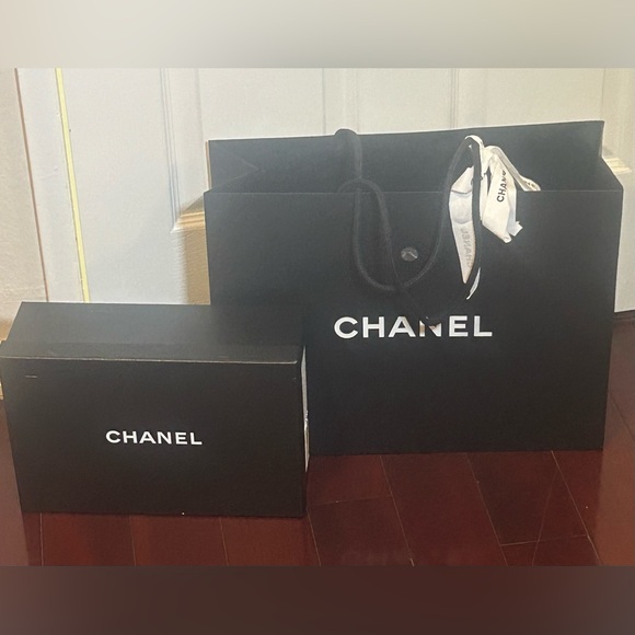 CHANEL Accessories - CHANEL SHOE BOX AND SHOPPING BAG 16”-12”